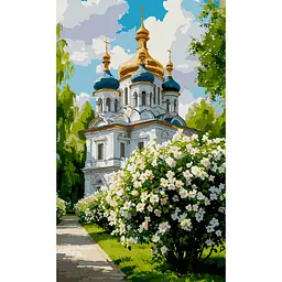 Картина за номерами Santi Храм навесні, 30x50см (955651)