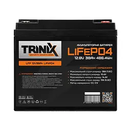 Акумуляторна батарея літій-залізо-фосфатна 12.8В 38А*год Trinix 12V38Ah LiFePO4 (44-00005) - мініатюра 2
