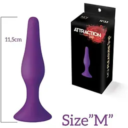Анальна пробка з присоскою Mai Attraction Toys №33 Black - мініатюра 3
