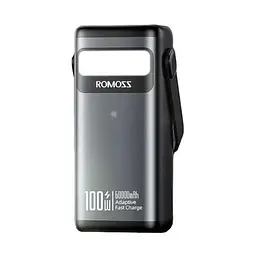 Зовнішній акумулятор - портативне зарядне Romoss PMT60 60000mAh 100W - мініатюра 3