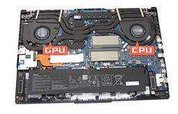 Вентилятор Asus кулер 5V для моделей ноутбука TUF Dash F15 FX517 (GPU Fan) 13NR0950P02011, 5V, 4pin - мініатюра 2