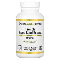 Виноградные косточки French Grape Seed Extract 100 mg 120 Capsules CGN vit0006432
