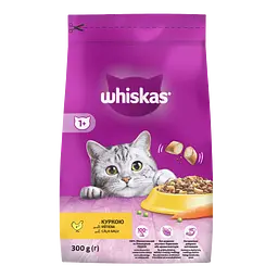 Сухой корм для кошек Whiskas, с курицей, 300 г