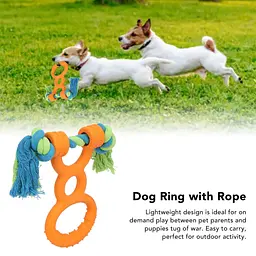 Іграшка-канат для собак Derby Dog Rope Toy with TPR Tug Handle - мініатюра 8