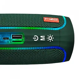Портативна бездротова Bluetooth-колонка з LED-підсвіткою TG288 Темно-зелена - мініатюра 4