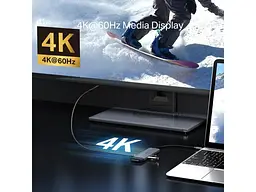 Мультипортовий адаптер TP-LINK UH7020C Grey - мініатюра 6