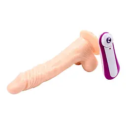 Вібратор Ballsy Super Cock James Deen 8.5", 21.5 см (тілесний) - мініатюра 5