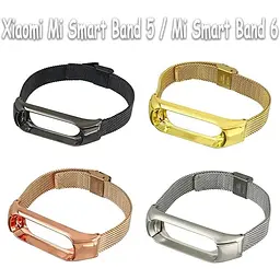 Ремінець BeCover Metal для Xiaomi Mi Smart Band 5 / Mi Smart Band 6 Gold (705148) - мініатюра 2