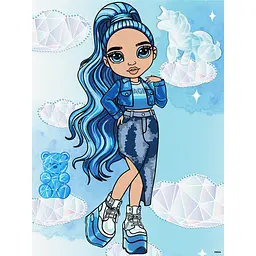 Картина за номерами зі стразами Rainbow High. Skyler KHO1337, 30х40 см
