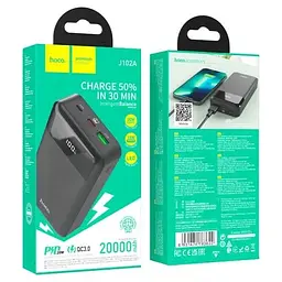 Універсальна мобільна батарея 10000 mAh, J102A "Cool Figure", Black, 20 Вт Hoco teh0019647 - мініатюра 5