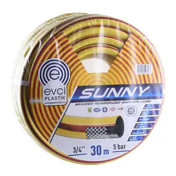Шланг для поливу EVCI Plastik ″Райдуга - Сонечко″ 3/4″ - 30м, армований