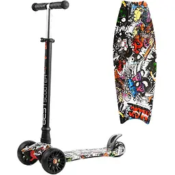 Самокат Best Scooter 75.5-87х55.5х13 см Різнобарвний 000254965