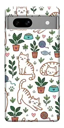 TPU чохол Demsky Cats pattern для Google Pixel 7a