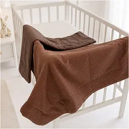 Плед дитячий MirSon Premium Pique Brown 60х80 см (2200013893615) - мініатюра 5