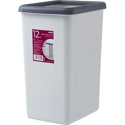 Відро для сміття MBM My Home 12 л сіре (BIN-02 12L GRAY) - мініатюра 2