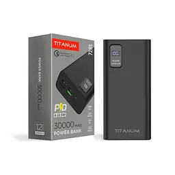 Павербанк TITANUM 728S 30000mAh 22.5W Black TITANUM (27364-000)