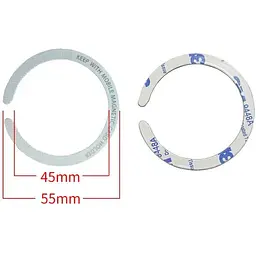 Стальная пластина DK для MagSafe Ring Letter на скотче (Кольцо С / white) - мініатюра 2
