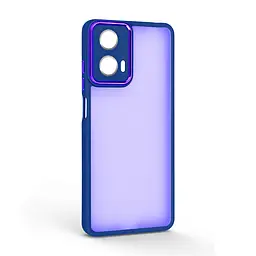 Защитный чехол для Motorola G04/G24/G04s, Shade, синий, TPU+PC, матовый, защита всего корпуса, панель-накладка, противоударный, с высокими бортами, амортизирует удары при падениях, ArmorStandart (ARM75715)