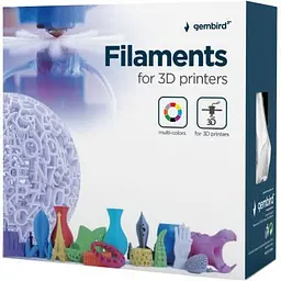 Пластик для 3D-принтера Gembird ABS, 1.75 мм, black, 1кг (3DP-ABS1.75-01-BK) - мініатюра 2