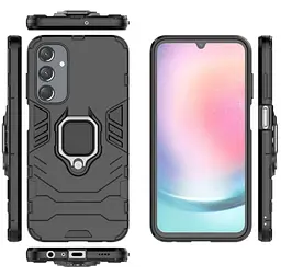 Чохол бампер Primolux Ring Armor для телефона Samsung Galaxy A25 5G (SMA256) Black - мініатюра 3
