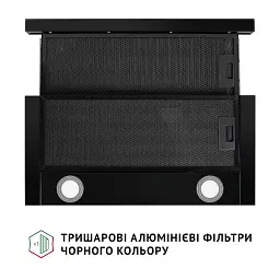Витяжка телескопічна Perfelli TL 662 BL Motion Control - мініатюра 8