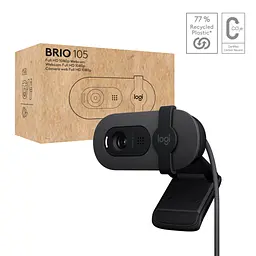 Веб-камера Logitech Brio 105 Full HD 1080p Graphite (960-001592) - мініатюра 7