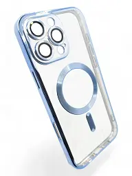 Чохол до мобільного телефона BeCover TPU Chrome Case (MagSafe) для Apple iPhone 16 Pro Max Sierra Blue (712087) - мініатюра 2