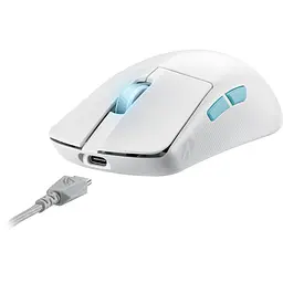 Мишка ASUS ROG Harpe Ace Aim Lab Edition Wireless/USB White (90MP02W0-BMUA10) - мініатюра 7