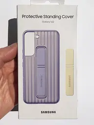 Протиударний чохол із підставкою для Samsung Galaxy S22 (S901) Protective Rugged Standing Cover EF-RS901CVEGRU Lavender - мініатюра 8