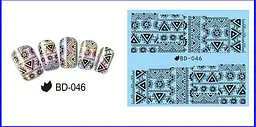 Наклейки для ногтей BD-046