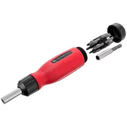 Викрутка з набором бітів Intertool реверсивна (12 предметів) VT-1003
