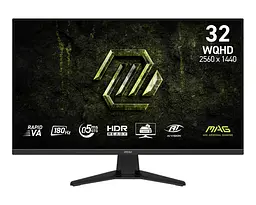 Монітор MSI 31.5" MAG 325QF-E18V 2xHDMI DP Audio VA 2560x1440 180Hz 0.5ms sRGB 109% Adaptive teh0014170 - мініатюра 2