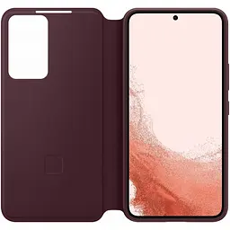 Оригінальний чохол-книжка Samsung Smart Clear View Cover для Galaxy S22 Ultra (S908) Burgundy EF-ZS908CEEGRU duplication - мініатюра 8