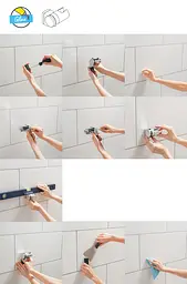 Тримач ручного душу регульований Grohe QuickFix Vitalio Universal 26183001 Хром - мініатюра 10