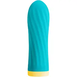 Вібратор для клітора Pleasures Bullets Twist Shout 8.5 см бірюзовий