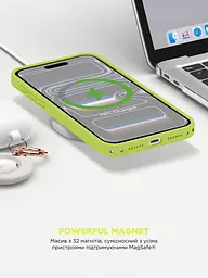 Силиконовый чехол с MagSafe для Apple iPhone 17 Pro, ICON2 MagCase, желтый, противоударный, панель с мягкой подкладкой, защита всего корпуса, поддержка беспроводной зарядки, совместим с защитными стеклами и пленками, ArmorStandart (ARM88992) - мініатюра 8