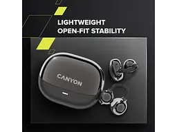 Навушники TWS Canyon OWS Ear Clips OnFlow 14 Black (CNS-TWS14B) - мініатюра 5