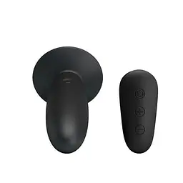 Вибрирующая анальная пробка Mr.Play Remote Control черная - мініатюра 2