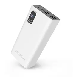Універсальна мобільна батарея 30000 mAh, Titanum 728S, White, 22.5 Вт, 4xUSB / Type-C, QC 3.0, PD (TPB-728S-W) - мініатюра 2