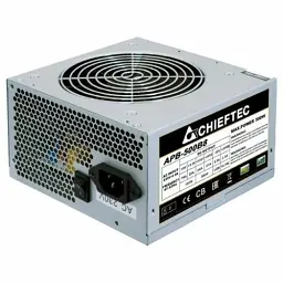 Блок живлення 500 Вт, Chieftec VALUE, сріблястий, 80+ Standart, Active PFC, 120 мм, 2xMolex/3xSATA/1x6+2-pin/1x4+4-pin