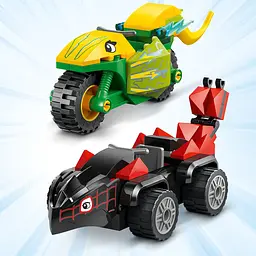 Конструктор LEGO Marvel Перегони на електромобілях з динозаврами, 124 деталі (11198) - мініатюра 8