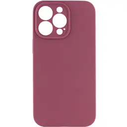 Чохол Silk Full Camera Protective (AA) NO LOGO для Apple iPhone 16 Pro (6.3") Бордовий / Plum