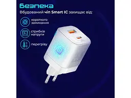Мережевий зарядний пристрій Promate PowerPort-25AC White - мініатюра 5