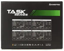 Блок живлення Chieftec 700W TPS-700S, 120 мм, 20+4pin, 4+4pin, SATA х 6, Molex 3x4pin, 2х6+2pin, 80 PLUS Bronze, кабелі немодульні (TPS-700S) - мініатюра 6