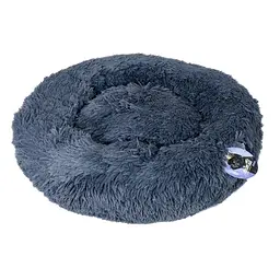 Лежак-гніздо AnimAll Wendy для собак і котів, розмір L, графіт, 63×63×15 см