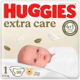Підгузки Huggies Extra Care 1, 2-5 кг 84 шт.