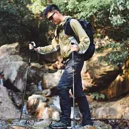 Трекінгова палиця Naturehike CNK2450DS013, 115-135 см, чорна - мініатюра 5