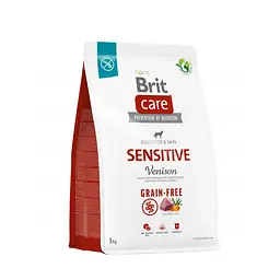 Сухий корм Brit Care Dog Grain-free Sensitive для собак з чутливим травленням, беззерновий з олениною 3 кг (арт.172209/559145)