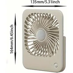 Портативний вентилятор DK L-02 White [136004] - мініатюра 3