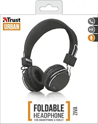 Навушники Trust Ziva On-Ear Mic Black (21821_Trust) - мініатюра 4